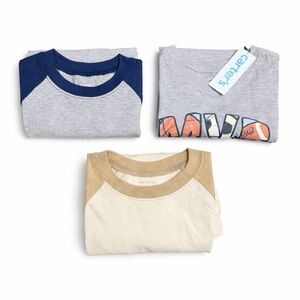 Carter’s Boys 3-Pack Long Sleeve Shirts NWT Size 5T